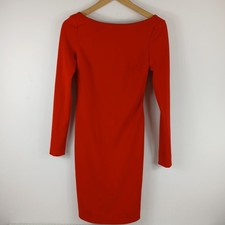 Alice&you ladies Dress Size 10 BNWT red body con boat neck