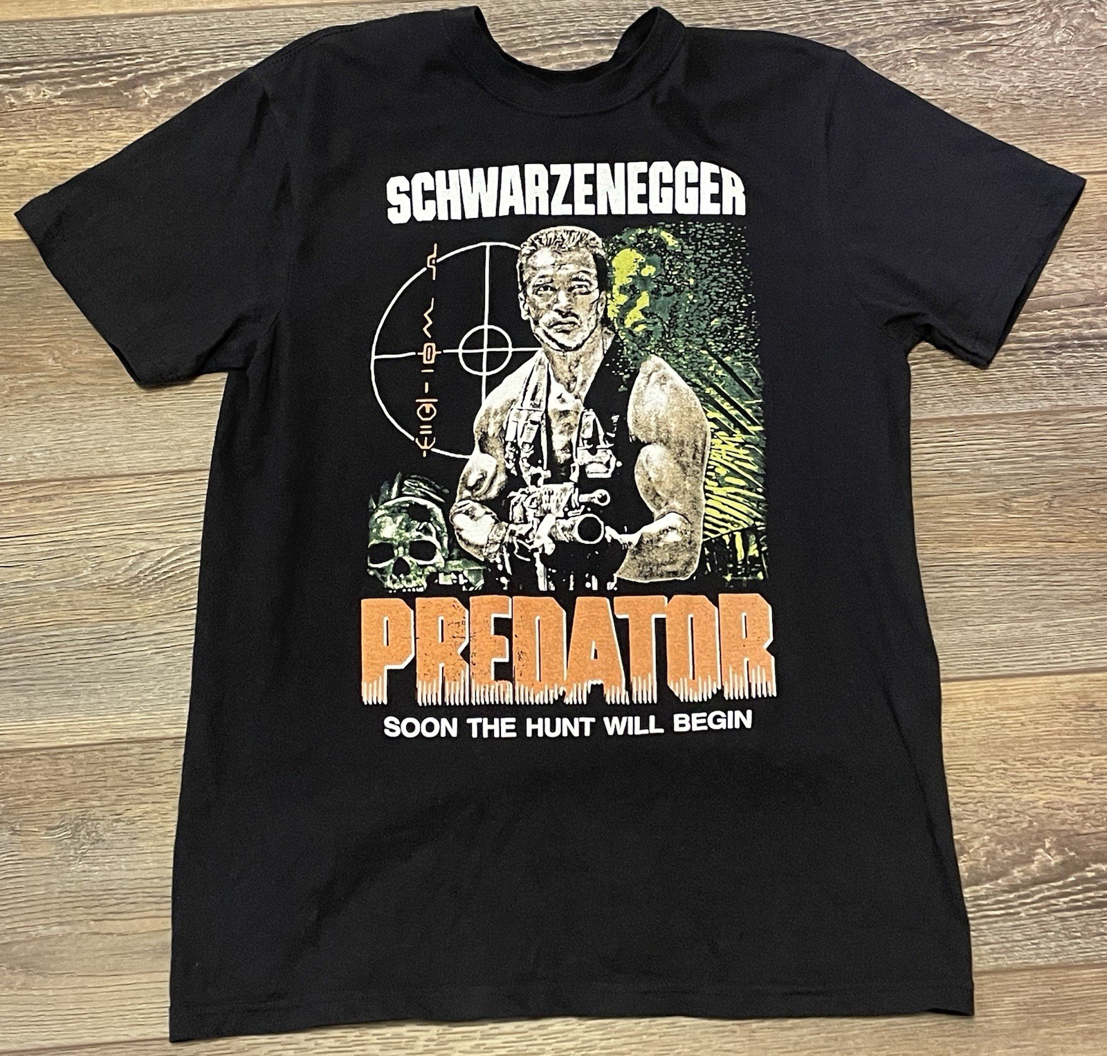 Predator 1987 -  Alien Scifi Horror Movie Rare Promo Graphic T Shirt Mens M
