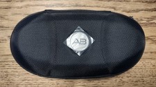 NEW AB Brand Black Hard Eyeglass Case Zippered, Protective, Mesh Interior Pocket