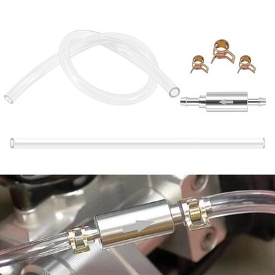 1 PCS Brake Bleeder Hose, One Way Check Valve Tube Bleeding Tool Kit Silver US
