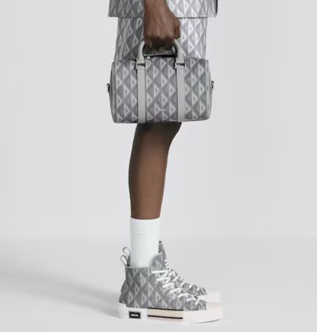 Dior Lingot 26 Bag In Gray CD Monogram image 10