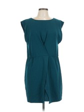 Halston Heritage Women Green Casual Dress L
