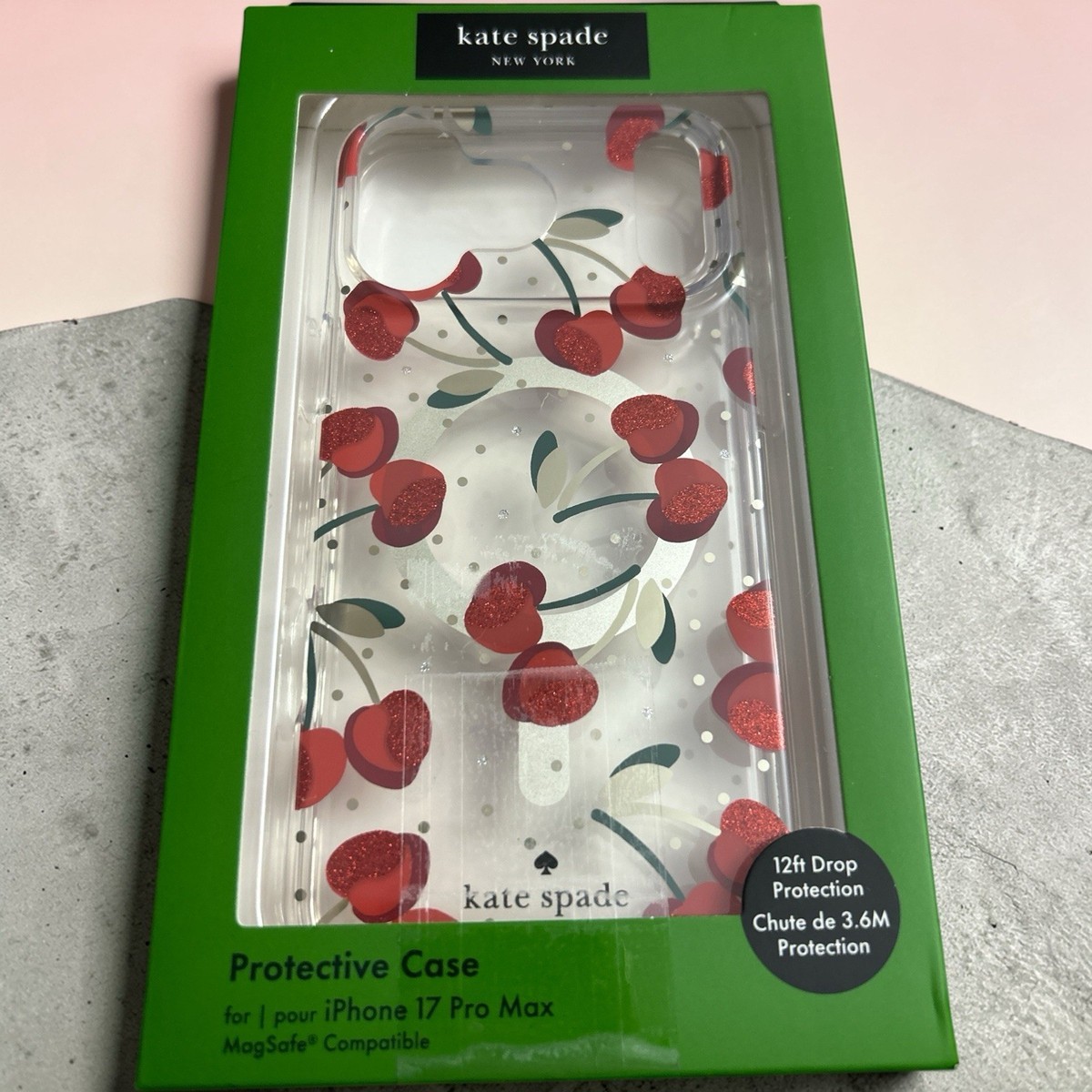 Kate Spade iPhone 17 Pro Max Cherry Protective Case | eBay