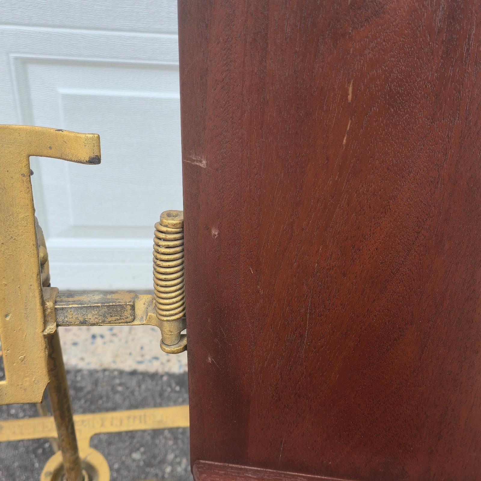 Antique Giffen & Giffen Chicago Brass & Wood Bible Book Music Stand