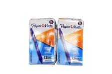 Paper Mate Profile Gel Pens 0.7mm Purple Medium Point 12 Count Boxes Lot Of 2