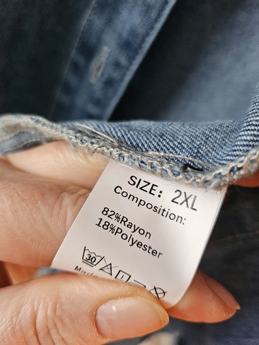 Ausgefallene Jeansjacke Mit Risse Gr.46-48 Made Neu - Bild 6 von 6