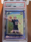 2024 Panini Donruss Optic Rated Rookie Drake Maye #229 Blue Scope Prizm(RC) PSA8