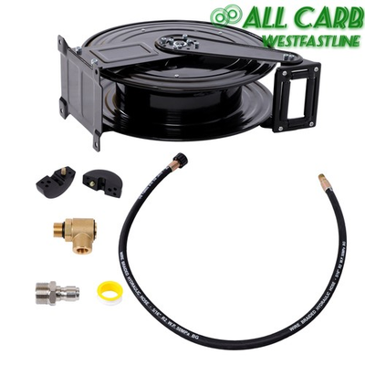 #ad With Swivel Arm Auto Retractable Pressure Washer Hose Reel 50FT x 3 8quot; 4000 PSI $111.08