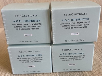 SKINCEUTICALS ORIGINAL A.G.E. INTERRUPTER CREAM EACH .5 Oz = 2 Oz  AUTHENTIC