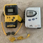 Vintage Sony WM-FX290 Walkman Portable Cassette + Walkman  Sports w AM/FM Radio