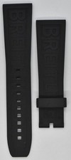 Breitling 154S Diver 24mm x 20mm Black Rubber Watch Band 90 x 125
