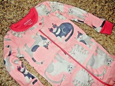 B8 NWT 12-18M The Children's Place CAT Cats Snug Footed Sleeper Pajamas