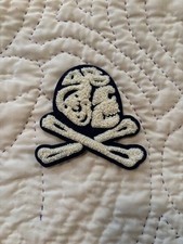 NEW Polo Ralph Lauren Sportsman Skull Head Crossbones Sew Shirt patchwork patch