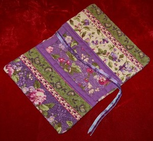 VINTAGE Book Cover With Bookmark Bible Church 100% Cotton Handcrafted in USA