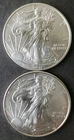 Two 2011 $1 American Silver Eagle Dollars