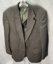 VTG Oscar de La Renta Men's Silk Blend Blazer 40L Tweed Sport Coat