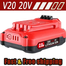 For Craftsman V20 20 Volt MAX CMCB204 CMCB202 CMCB201 20V 2.0 Ah Li-ion Battery