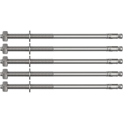 5x M12x255mm Schwerlastanker  Keilanker Schwerlastdübel Bolzenanker Blitzdübel