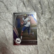 2021 Prizm Draft Picks Rookie Card Tyler Boyd #38 Pittsburgh Panthers RC. rookie card picture