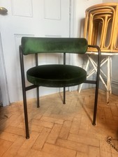 Set of 4 Superb Emerald Giotto Chairs made in Italy By Jobs