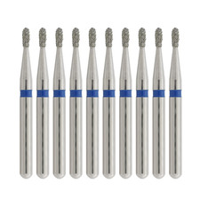 10Pc/pk Dental 330 Diamond Burs FG Pear 830/008M Medium Grit High Speed Bur