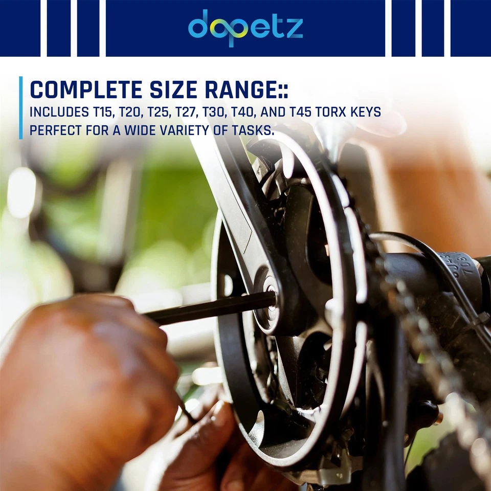 T Handle Torx Star Key Set T15 To T45 Screwdriver Allen Tool 7PCS - Image 4 of 4