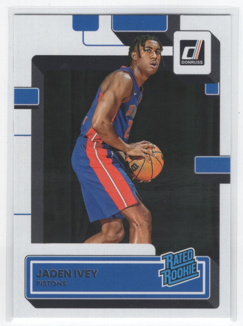 2022-23 Donruss Rated Rookies Jaden Ivey Rookie Detroit Pistons #205