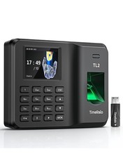 Standalone Biometric Time Clock Fingerprint PIN USB Data Export No WiFi No Fee