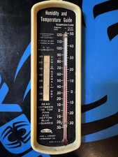 Vintage Acu-rite Humidity Temperature Guide T...