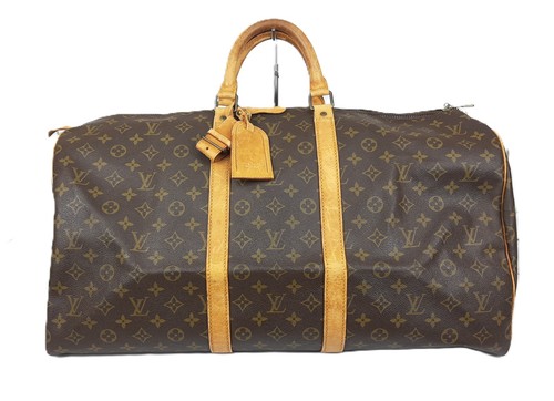 Louis Vuitton Monogram Keepall 55 M41424 Boston Bag SD852 Authentic
