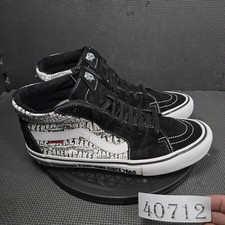 Vans Sk8-Hi Pro Baker Shoes Mens Size 11 Black Suede High Top Skate Sneakers