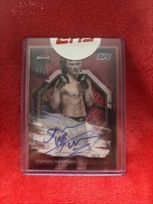 2024 Topps Finest UFC Stephen Thompson Red Shimmer Auto #FA-STN
