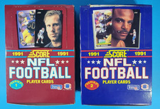 1991 Score NFL Series 1 &amp; 2 Complete Box Lot Football 72 Packs