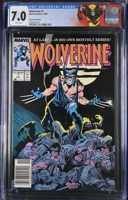 Wolverine 1 CGC 7.0 Newsstand | 1st Patch | Claremont | Byrne Pin-Up 1988
