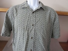 New Jack O'Neill Collection Green Shirt Short Sleeve Button Up Surfing Size XL