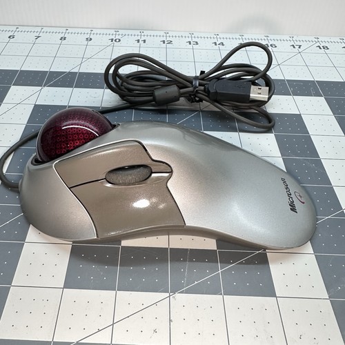 Microsoft Trackball Explorer 1.0 Mouse PS2/USB Compatible X08-70390 Tested - 第 2/5 張圖片