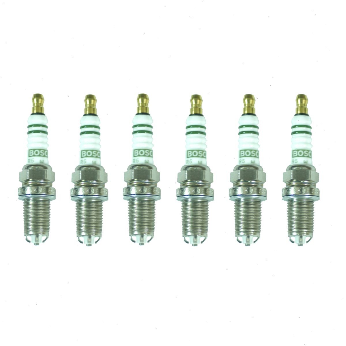 6 pc Bosch Nickel Copper Spark Plugs for 2000-2005 Porsche Boxster 2.7L 3.2L zf