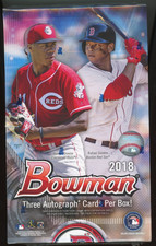2018 Bowman Baseball Sealed Jumbo Box
