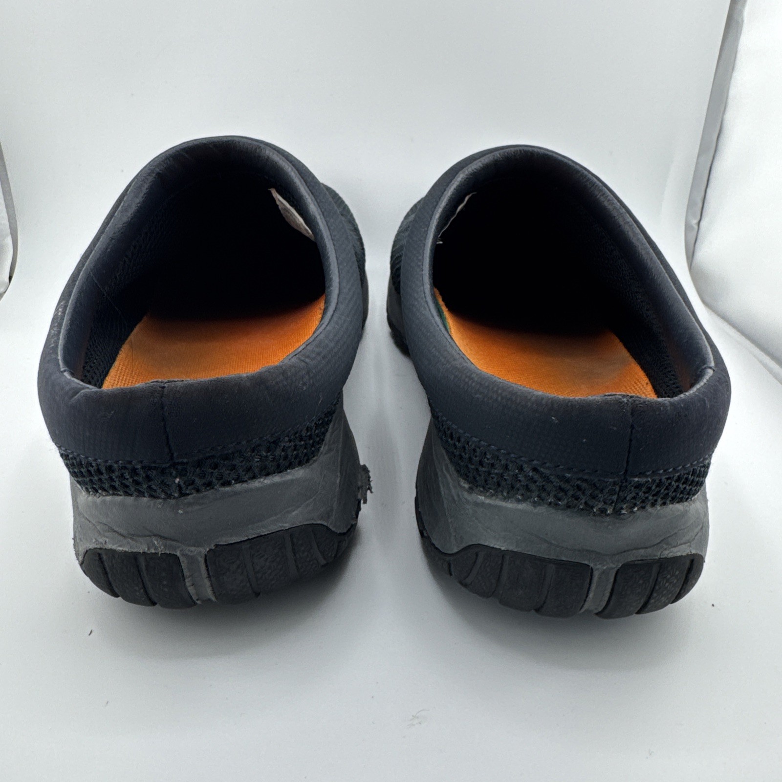 Scarpe donna Merrell Mules taglia 9 5 nere rete punta tonda comode casual impugnatura a scelta