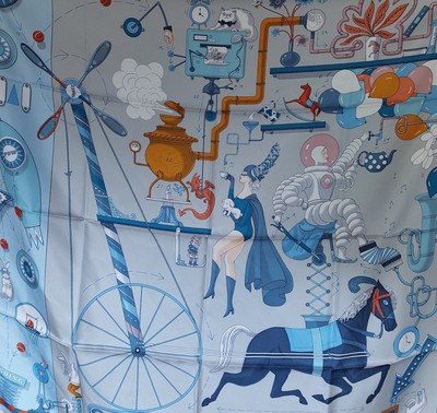 Neu! Hermès Hermes Seidentuch 90 Tea for Two