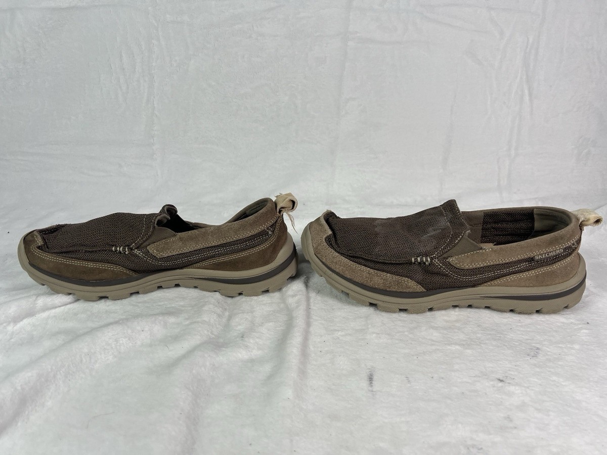 Skechers Superior Milford Slip On Mens 11.5 Light Brown Leather Textile Loafer Skechers® Superior Milford Men main image 3
