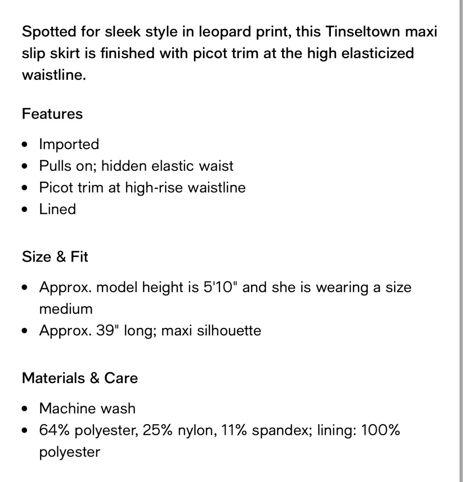 Maxi falda sin cordones grande con estampado de leopardo Tinseltown Juniors Foto 4 de 4