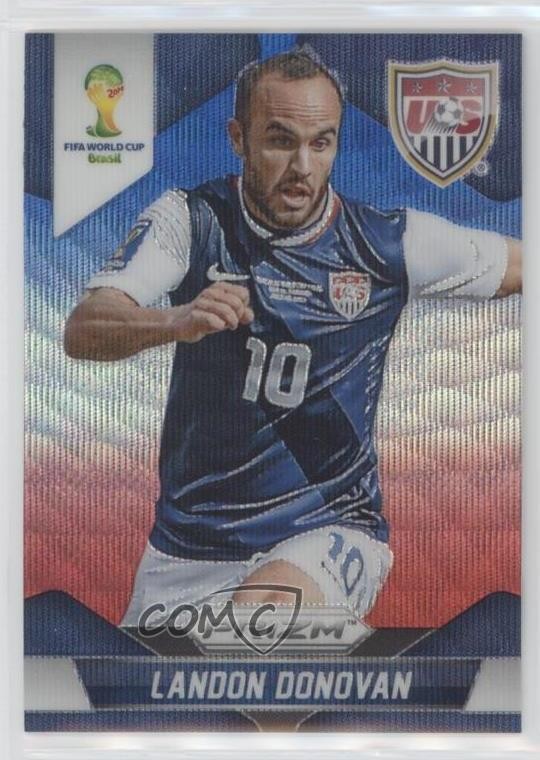 2014 Panini Prizm World Cup Blue & Red Wave Prizm Landon Donovan #70 0q8d