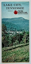 1982 Lake City Tennessee Vintage Travel Brochure Scenic Tourist Fishing Town Map