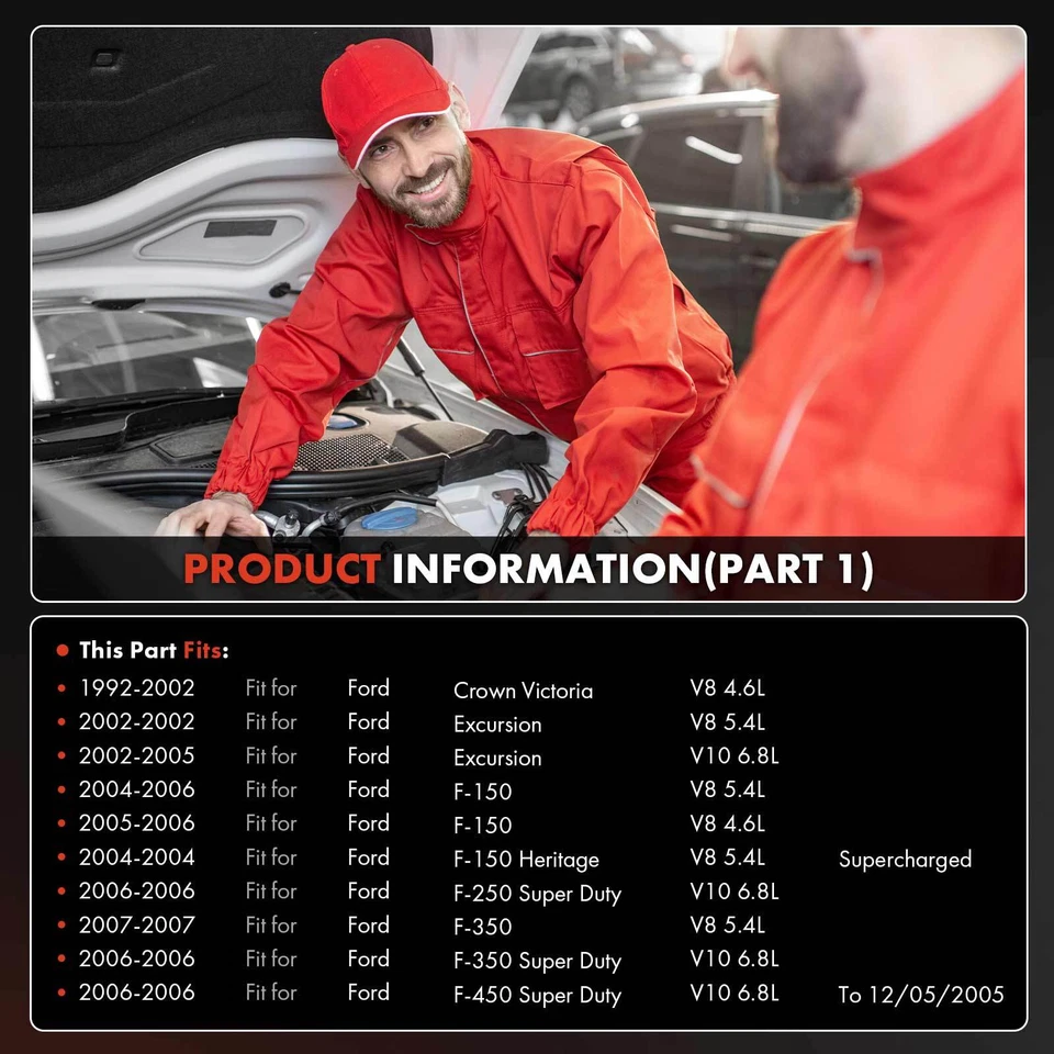 Compresor de aire acondicionado con polea de 6 ranuras para Ford F-150 Excursion F-350 Lincoln Town Car Foto 2 de 4