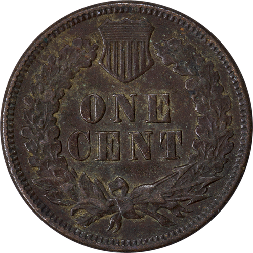 1906-P Indian Cent 1c - XF - Dark Brown Surfaces - Picture 2 of 2