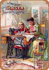 METAL SIGN - Singer Sewing Machines - Vintage Look Reproduction 2