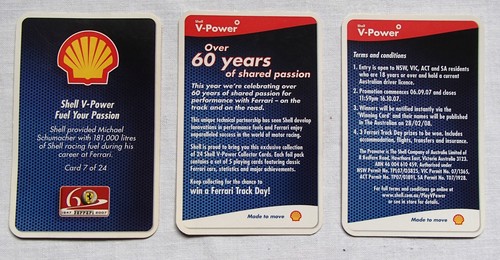 Tarjetas de coleccionista promocionales Shell V-Power Ferrari 60 aniversario x7 2007 - Imagen 7 de 8