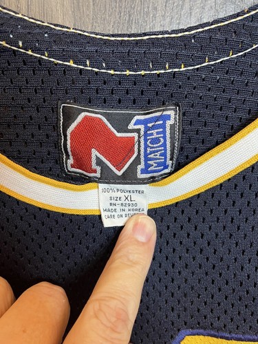 Camiseta deportiva de baloncesto vintage de los Michigan Wolverines Match1 cosida XL - Imagen 4 de 7
