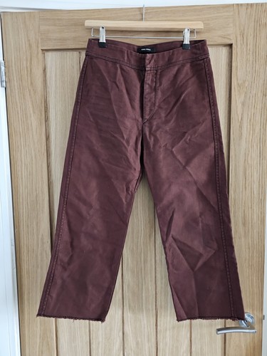 Pantalones de mezclilla para mujer Isabel Marant talla 36 - UK 8 marrón algodón lino pantalones cortos - Imagen 1 de 16